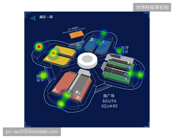 场馆内的人流分布热力图将与楼宇自控系统联动，实时、分区调控照明与空调强度，实现极致的能源优化